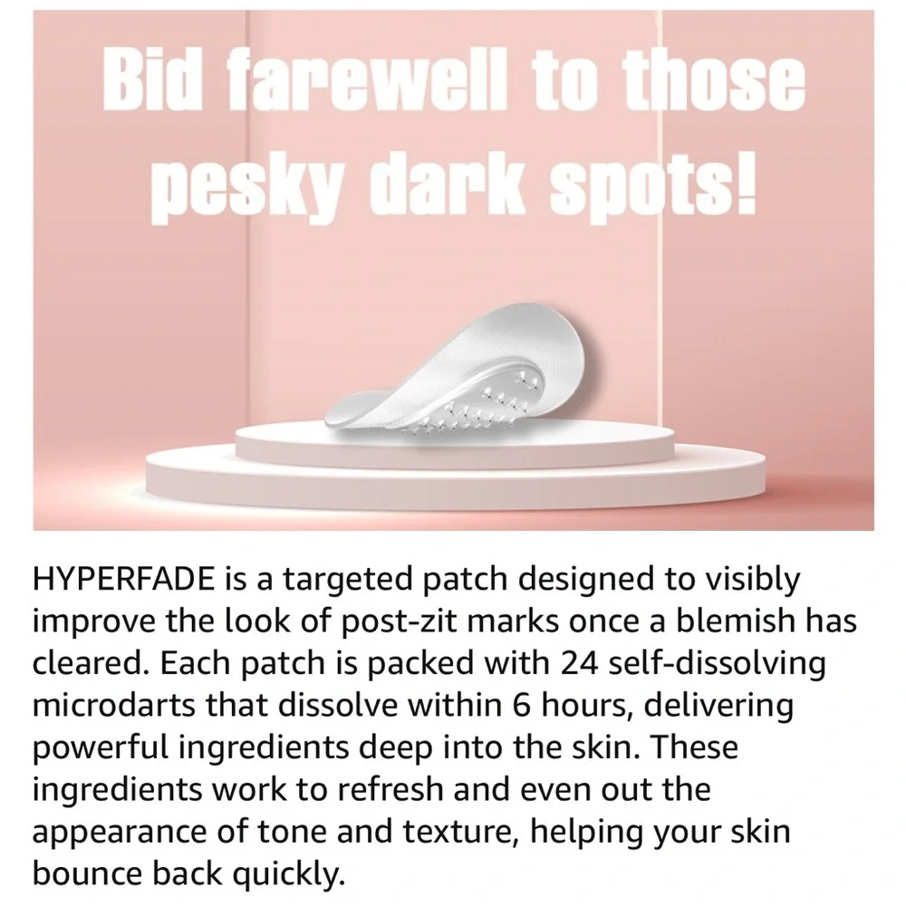 ZitSticka HYPERFADE Dark Spot Microdart Blur Patches, 12-Pack